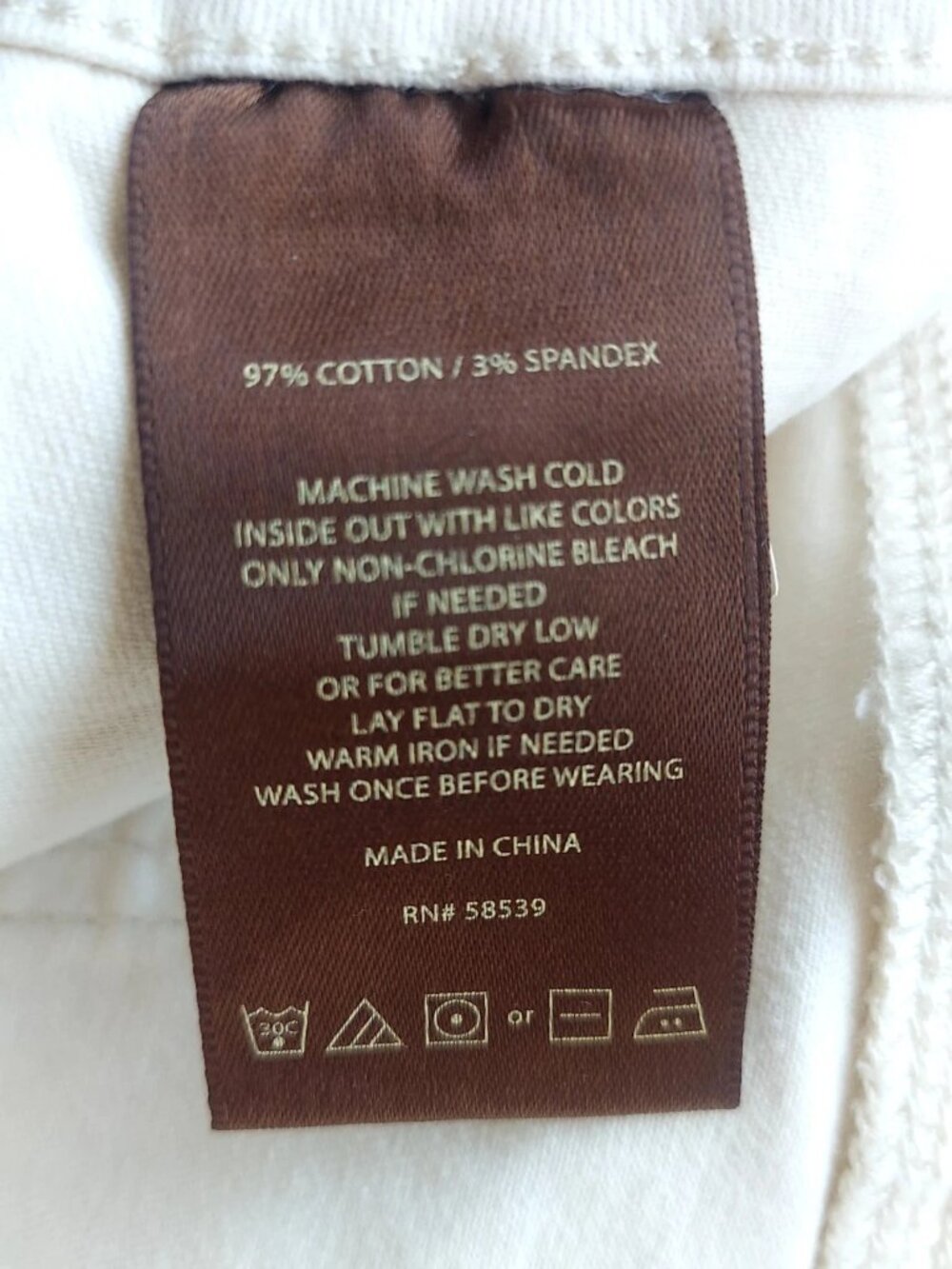 Kut From the Kloth Women Jeans Size 14 Cream Color Katy Ankle Straight Leg New - Picture 7 of 9